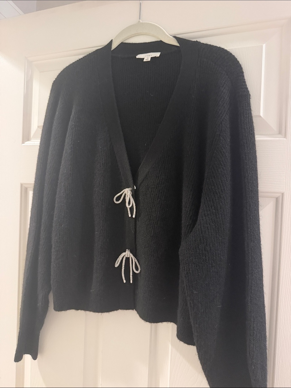 A loves A Crystal bow cardigan